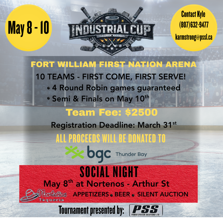 We are looking for sponsors for the Industrial Cup